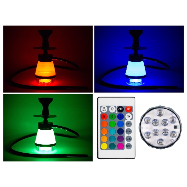 Wasserpfeife SHISTAR Outdoor schwarz 31cm hoch 1 Anschluss 35261