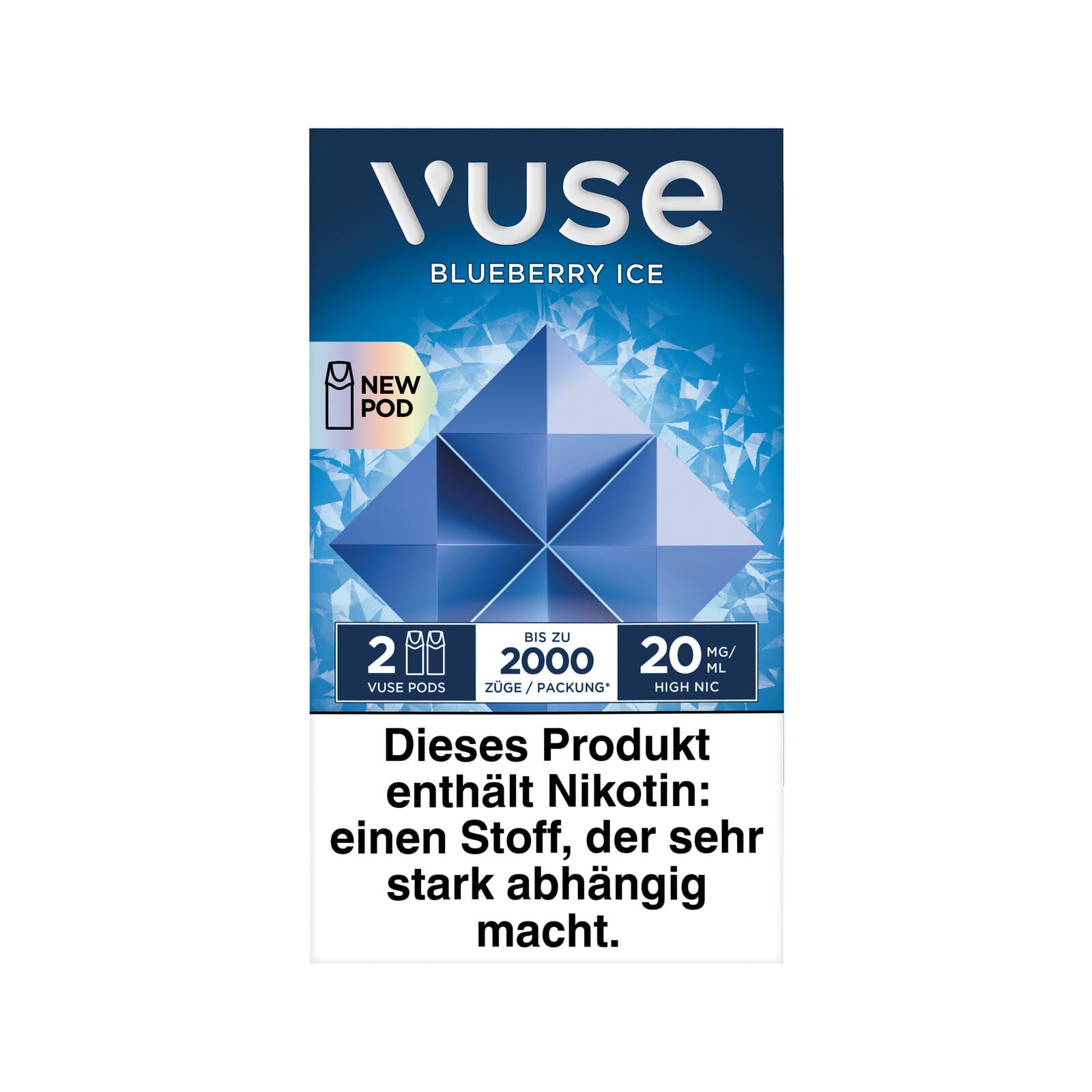 E-Kartusche Vuse Pods Blueberry Ice 20mg 2 Caps SW40016
