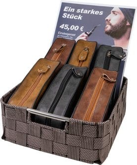 Pfeifen-Einsteiger-Set Lederoptik / Pfeifen Acryl 409120