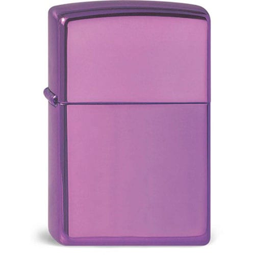 Feuerzeug Zippo Abyss aus Metall beschichtet in lila glänzend 13075