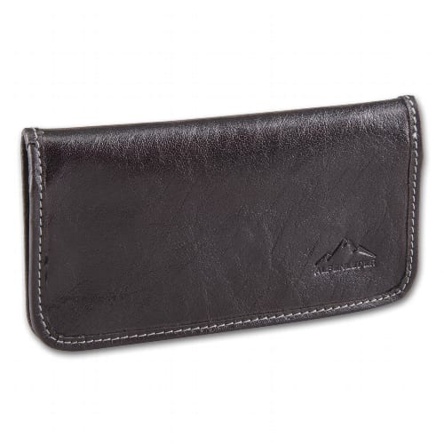 Feinschnitt-Tasche Leder cognac 16 x 9 cm 32786