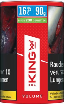 KING Red Volumentabak 90g Dose  für bis zu 200 Zigaretten SW16981