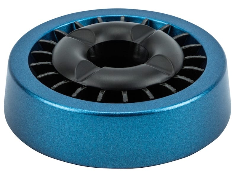 Ascher mit "Stern"-Einsatz blau glitter/schwarz 13 cm 510061