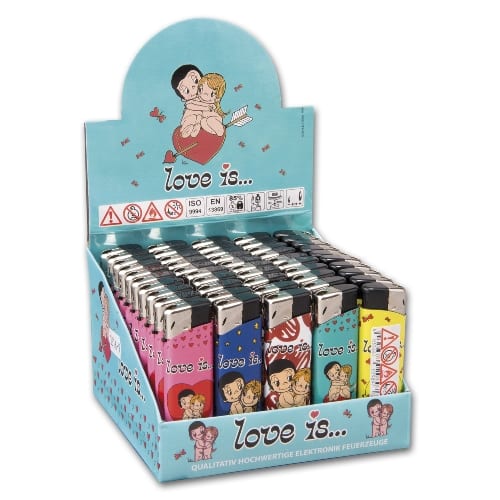 Piezo Einwegfeuerzeug Love is. SW33169