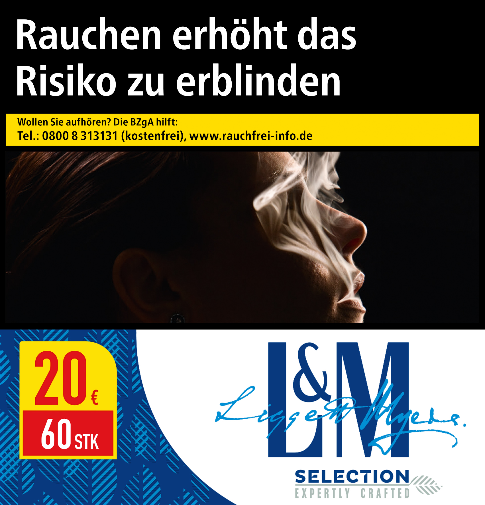 L&M Zigaretten Selection Blue 20 €
