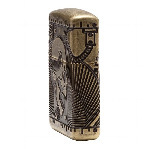 ZIPPO Kupfer Antik Armor Skull Multi Cut 60002848 88897