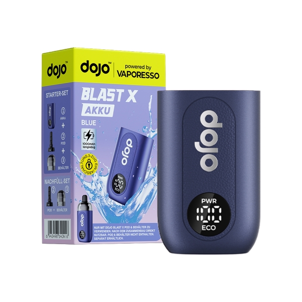 E-Zigarette Akkuträger DOJO Blast X 1000mAh Blue