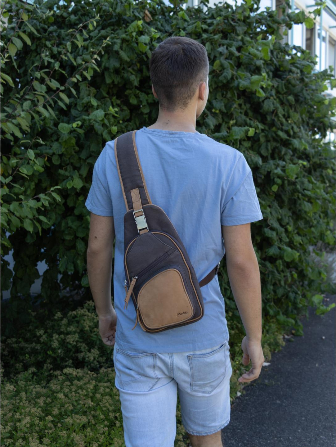 PASSATORE Pfeifen-/Zigarren Body Bag Canvas hellbr./anthrazi 639964