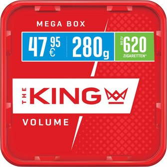 KING Red Volumentabak 280g Box für bis zu 620 Zigaretten SW16997