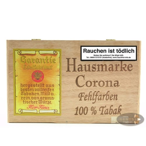 Hausmarke Corona Fehlfarben Sumatra 25 Zigarren 77162