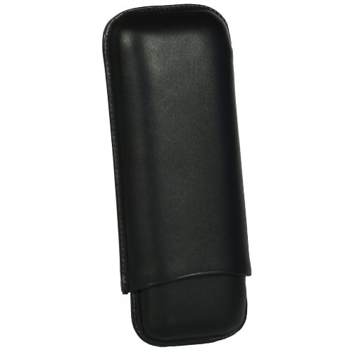 Zigarrenetui Leder 2er MARTIN WESS Robusto schwarz 34571