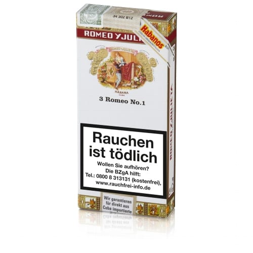 Romeo y Julieta Romeo No.1 Tubos 3 Zigarren 35461