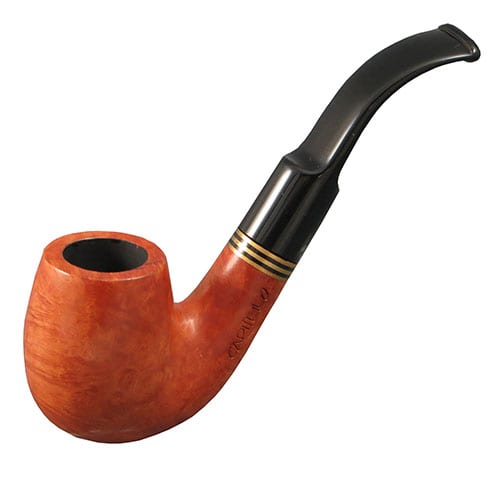 Pfeife Capitello Corallo de Luxe aus Bruyèreholz glatt Acryl in orangebraun schwarz 8663