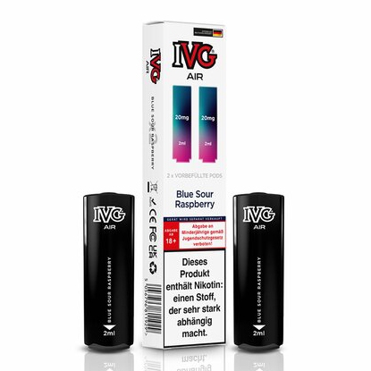 E-Liquidpod IVG Air Blue Sour Raspberry 20mg 2 Pods 81745