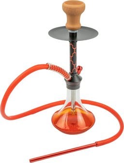 Shisha "Sana" transparent, Boden rot  1er/44cm 445643