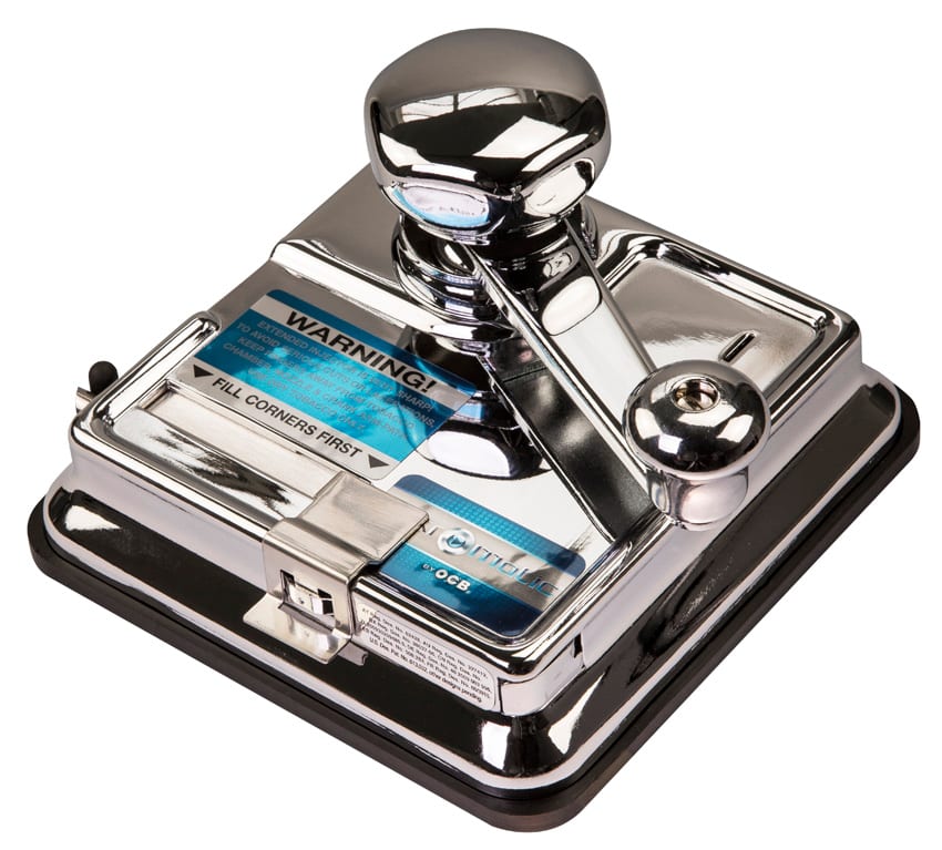 OCB Mikromatic Duo Zigarettenstopfmaschine Silber – Premium Geschenkset im Weihnachtskarton SW112595