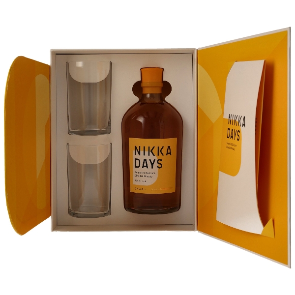 Whisky NIKKA Days 40% Vol. Geschenkset mit 2 Gläsern 30756