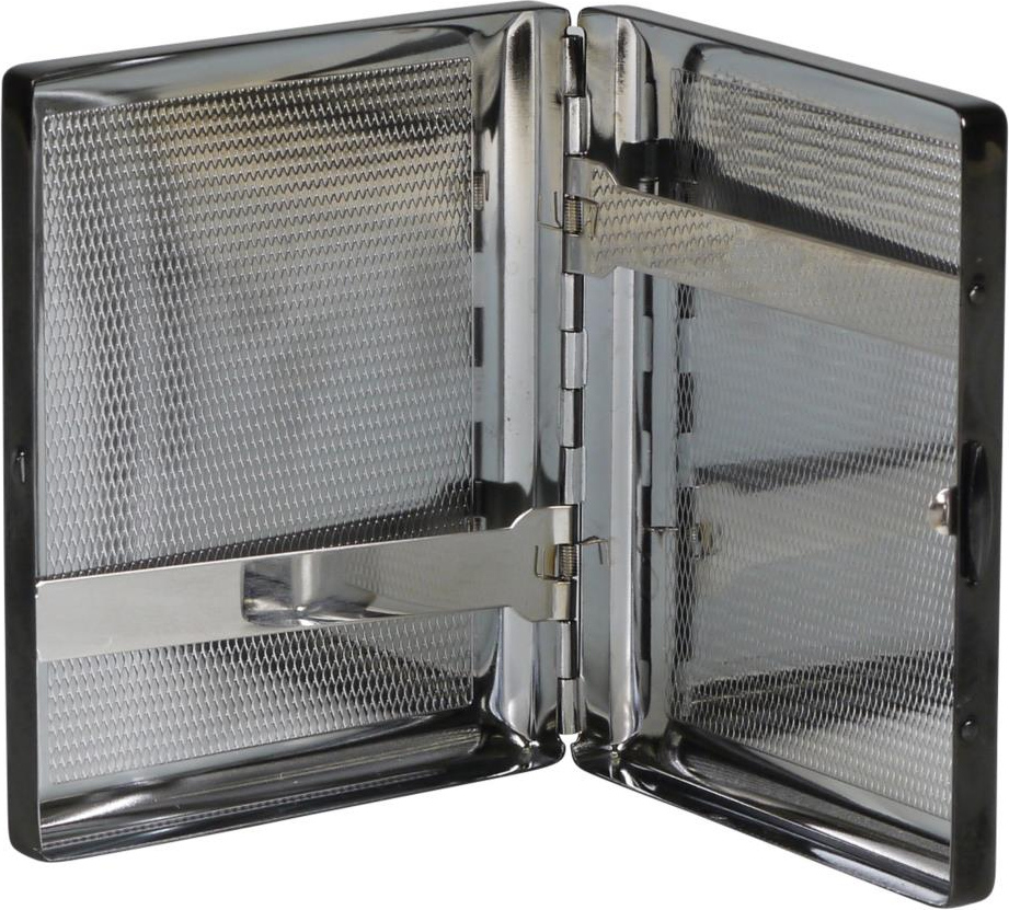 Zigarettenetui Metall "Ebony" poliert 20er 600941