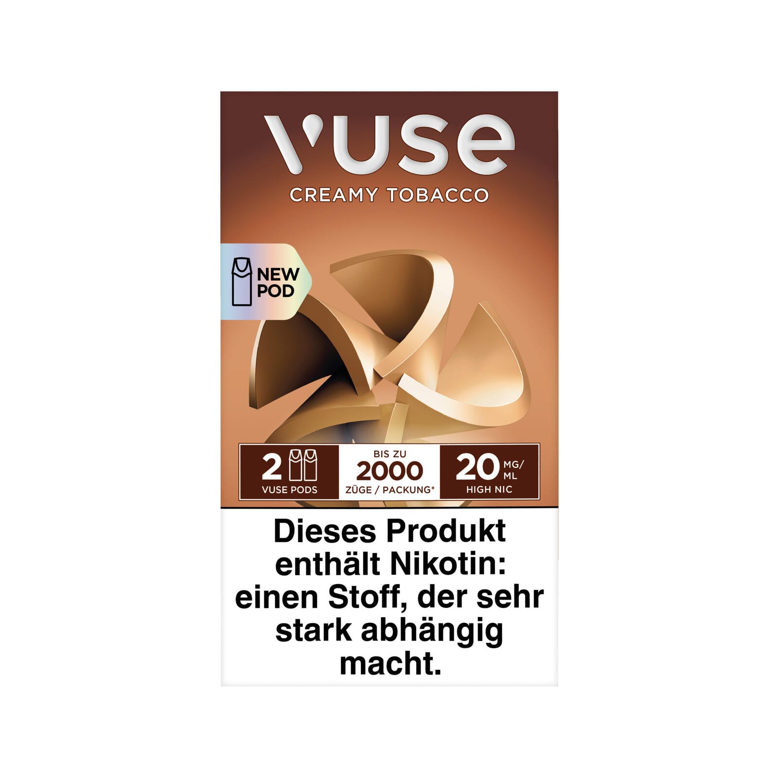 E-Kartusche Vuse Pods Creamy Tobacco 20mg 2 Caps SW4338