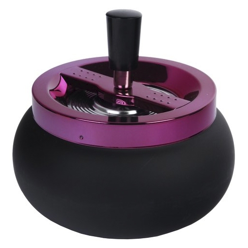 Schleuderascher Metall schwarz/lila Ø 13cm 16397