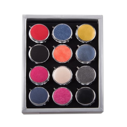 Taschenascher Metall ATOMIC 3 Designs 4 Farben sortiert 31664