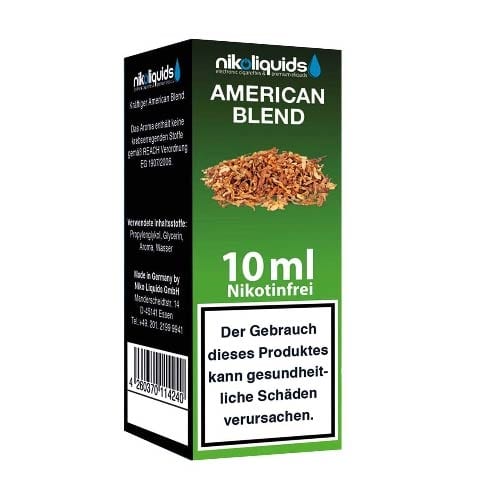 E-Liquid Nikoliquids Amercian Blend nikotinfrei 31545