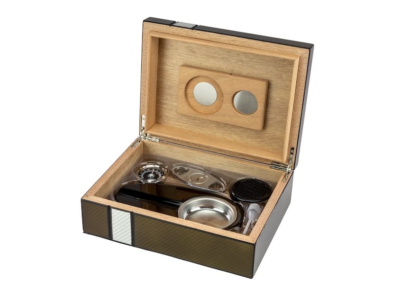 Humidor-Set 2-tone Laserfinish  fuer ca. 25 Zigarren 569109