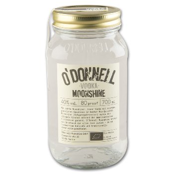 Vodka O'DONNELL MOONSHINE Bio 40% Vol. 45259