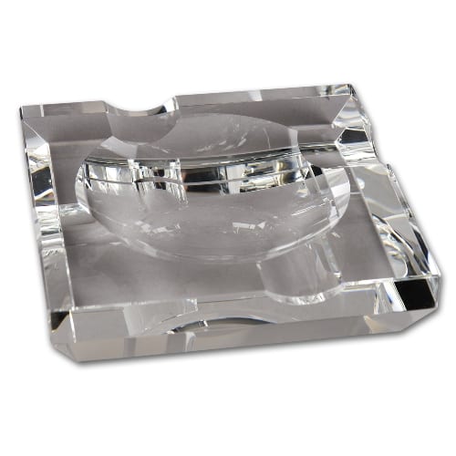 Zigarrenaschenbecher aus Kristallglas in transparent 96585