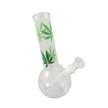 Bong Glas MULTI LEAF gruen 22 cm 36 mm Schliff 14,5 mm 23273