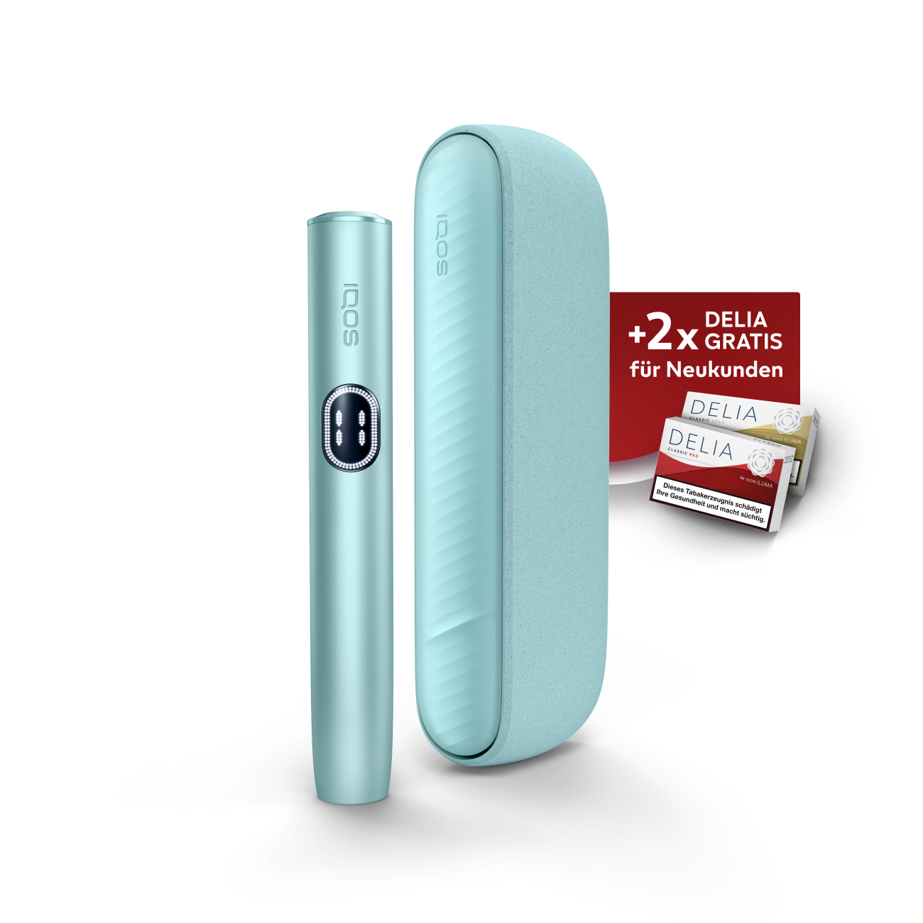 IQOS ILUMA i Breeze Blue + Gratis TEREA Sticks bei Registrierung