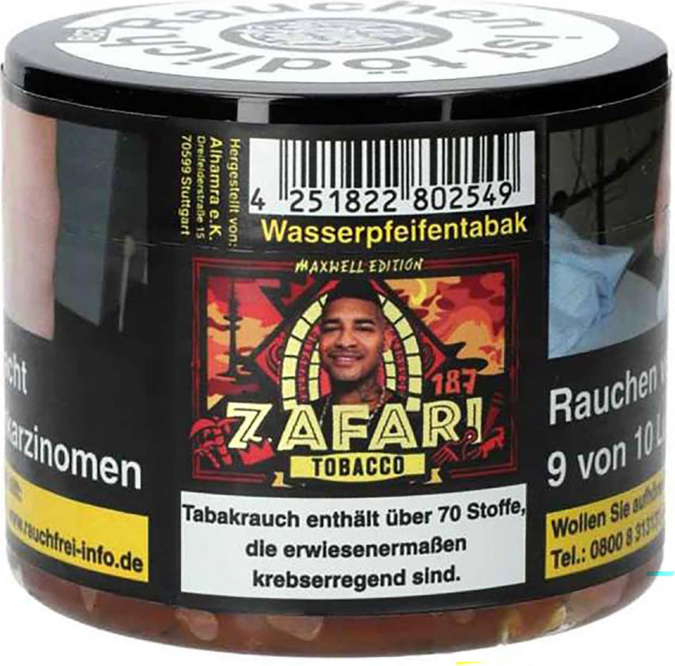 WP-Tabak 187 Tobacco "Zafari" 25gr-Dose 932011