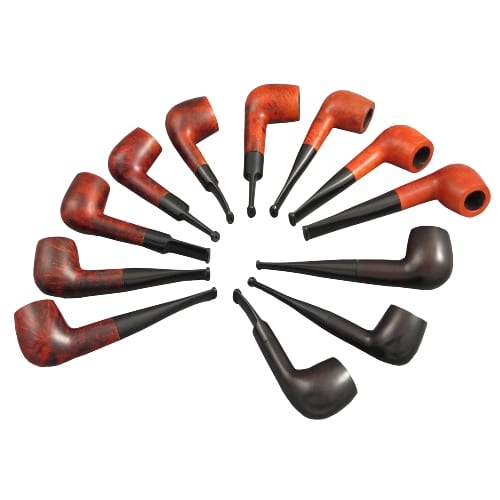 Pfeifensortiment ANGELO Bruyere glatt sortiert 1893