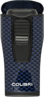 COLIBRI Zigarrenfeuerzeug "Monaco II" Carbondesign blau 295313