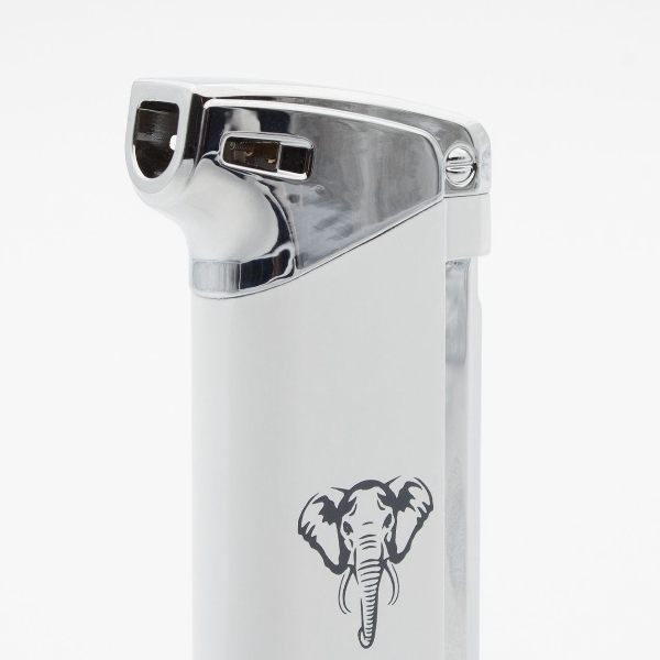 Pfeifenfeuerzeug Piezo WHITE ELEPHANT Pro-Bo Weiß 81877