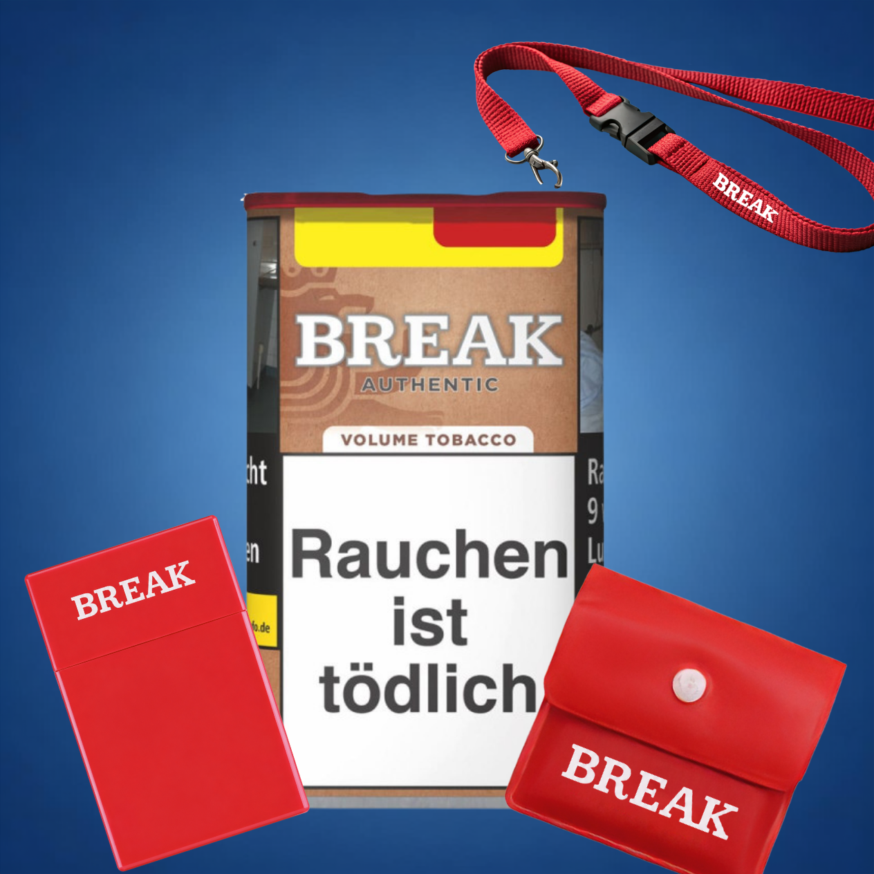 BREAK Discovery Box Original 85 g + Schlüsselband + Taschenascher + Zigarettenetui