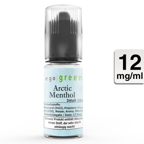 E-Liquid EGO GREEN Arctic Menthol 12 mg 86784