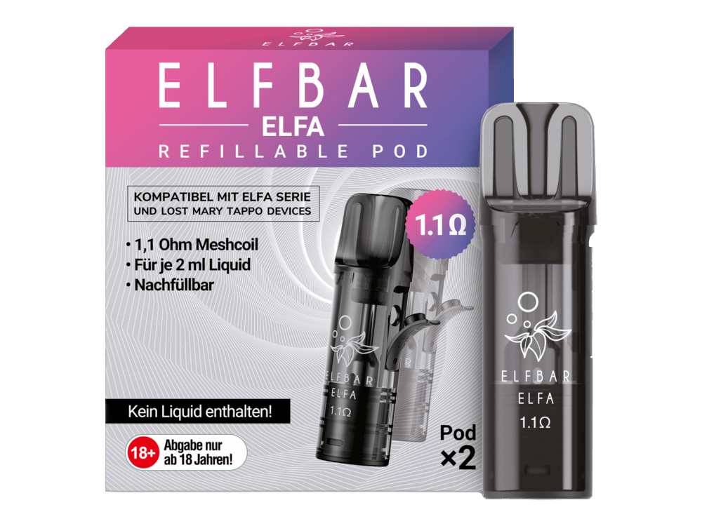 ELFBAR ELFA TURBO REFILLABLE POD ( 1,1 Ohm ) SW16469