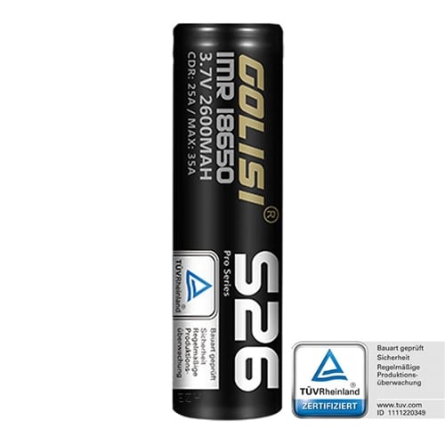 E-Akku GOLISI G26 18650 35A 2600mAh 37780