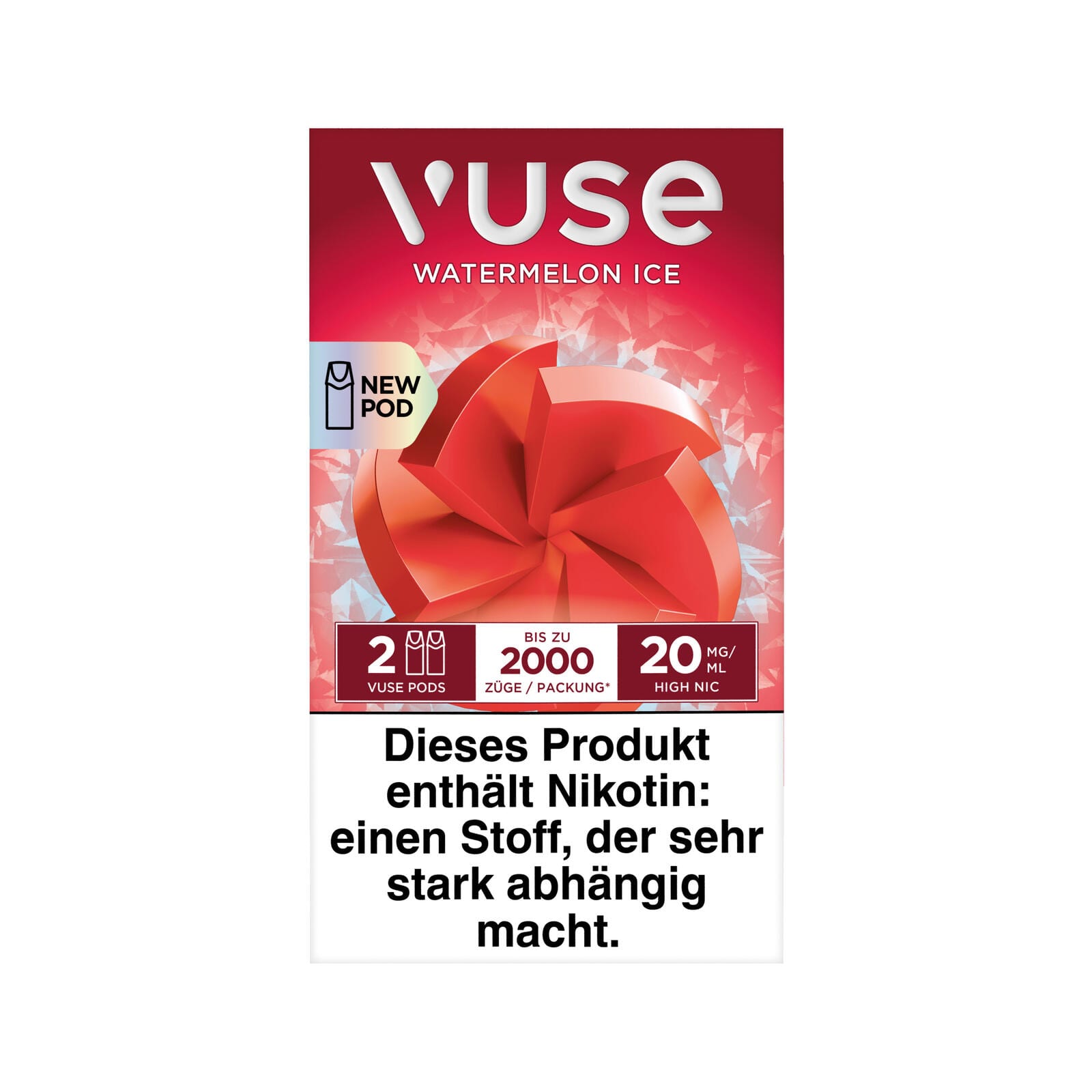 E-Kartusche Vuse Pods Watermelon Ice 20mg 2 Caps SW40018