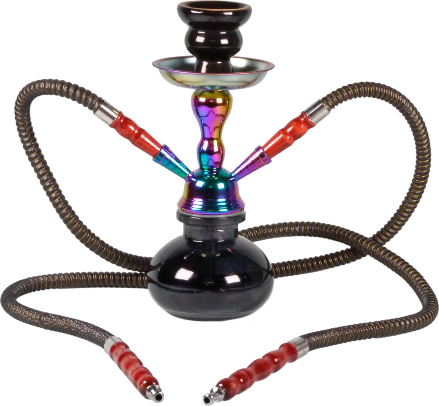 Shisha "Sinai/Rainbow" schwarz 2er/25cm 445014
