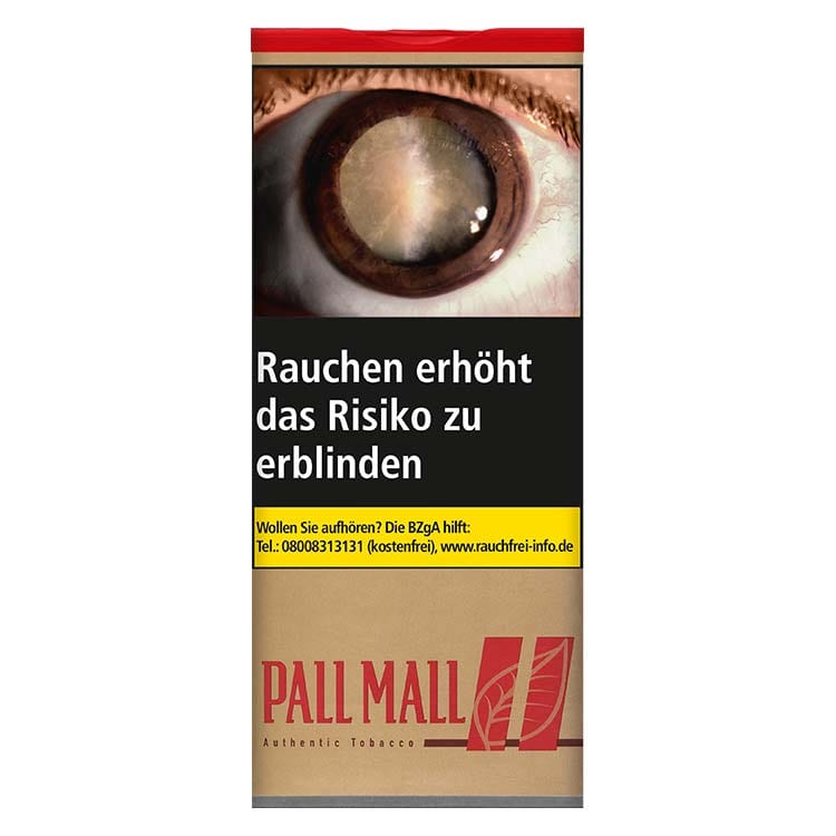 Zigarettentabak Pall Mall Authentic Red ohne Aromazusätze XXL-Dose 75 Gramm SW11870