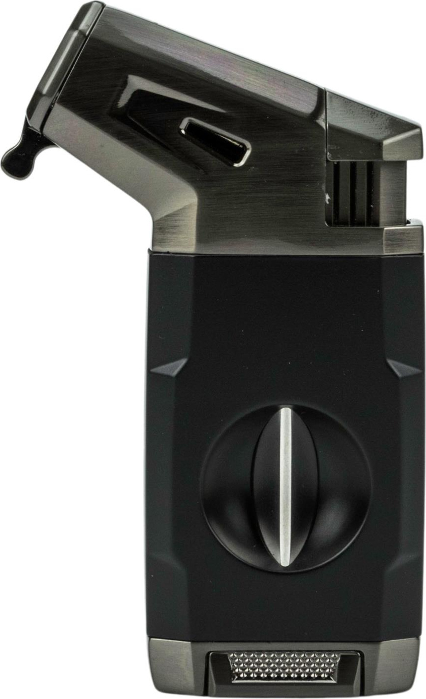 PASSATORE Jet Zigarrenfeuerzeug "Viking" dark gun/schwarz 234595