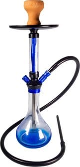 Shisha "Leyla" transparent, Boden blau  1er/53cm 445791