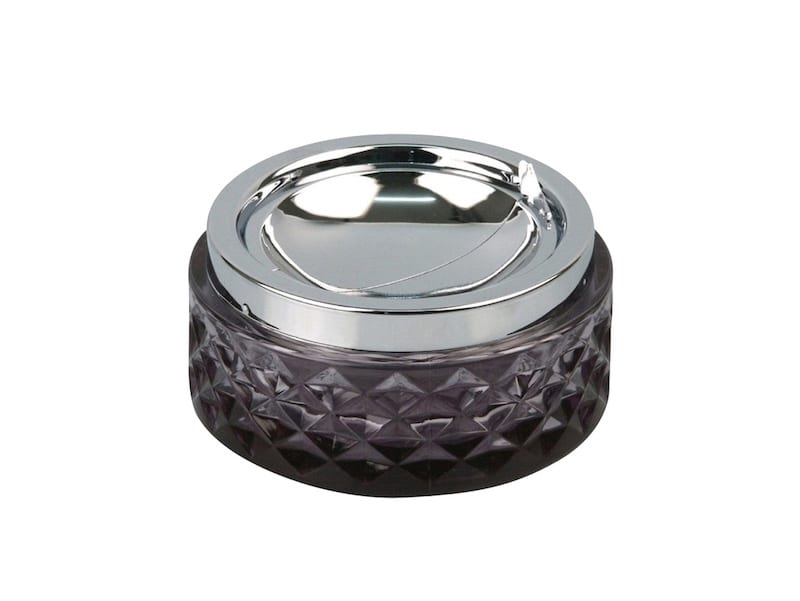 Kippascher chrom/Rauchglas          11,5cm 504632