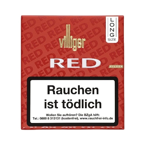 VILLIGER Red Filter Long 20 Zigarillos 44049