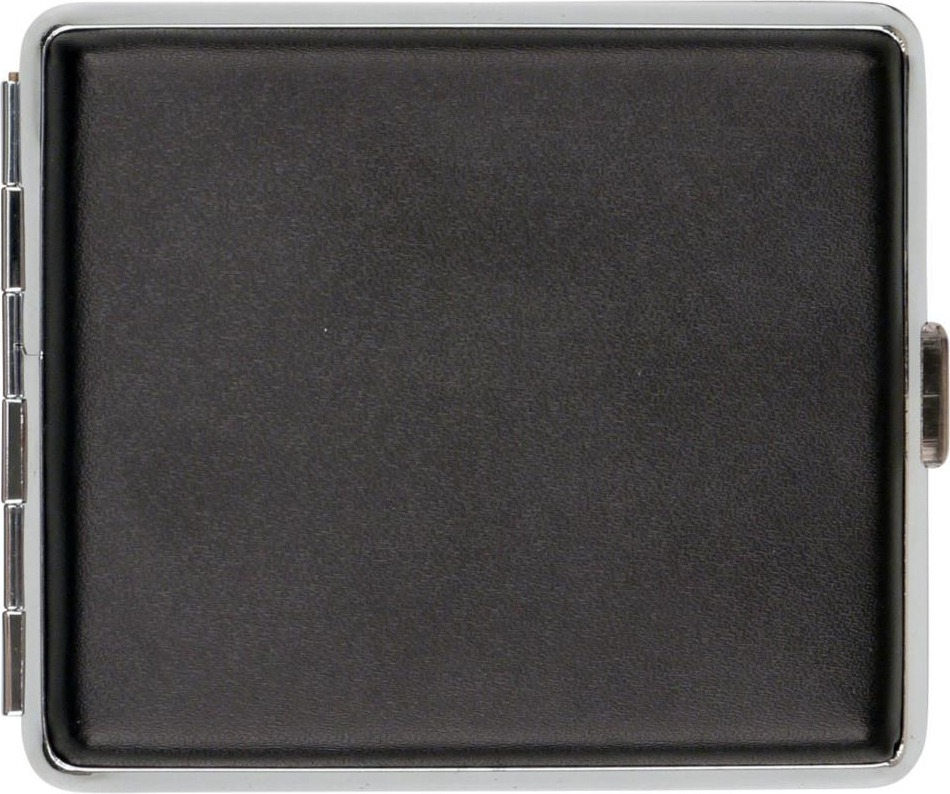 Zigaretten-Etui Lederoptik schwarz 18er 604657