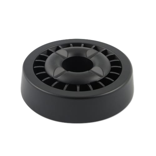 Aschenbecher mit Sterneinsatz aus Metall in schwarz matt 61324