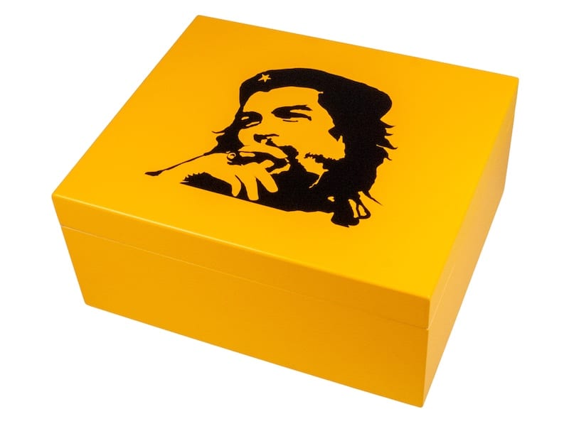 Humidor "Che" gelb matt fuer ca. 40 Zigarren 562016