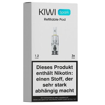 KIWI Spark Ersatzpods 1,2 Ohm – 3 Stück Leerpods